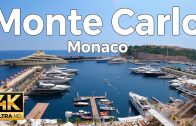 Monte Carlo, Monaco Walking Tour (4k Ultra HD 60fps) – With Captions